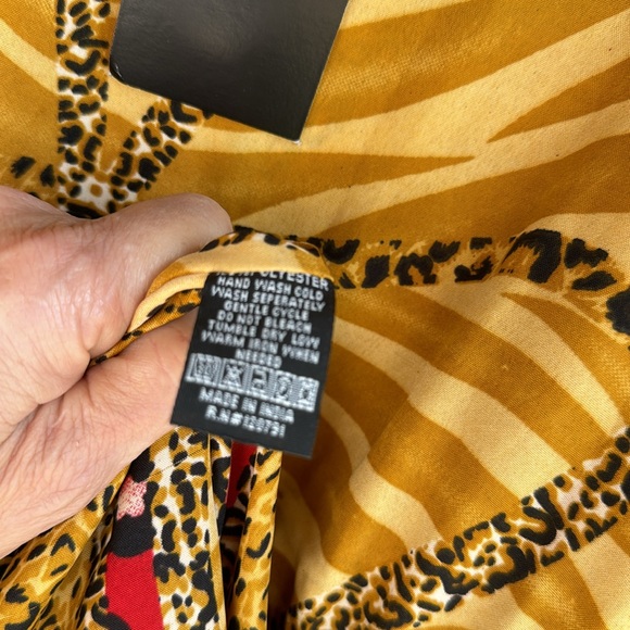 NWT AMERICAN LEISURE COLORFUL TRIBAL LOOK PRINT CAFTAN ONE SIZE - Picture 6 of 8